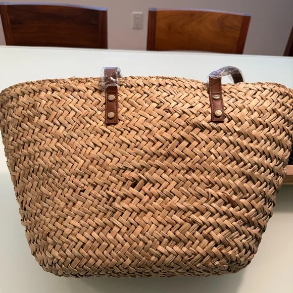 NEW Straw Tote/Beach Bag - Picture 4 of 4